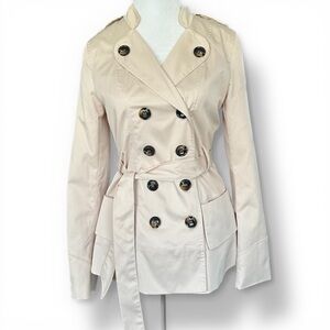 Ina “Lucy Trench” Double-Breasted Trench Coat Size Small